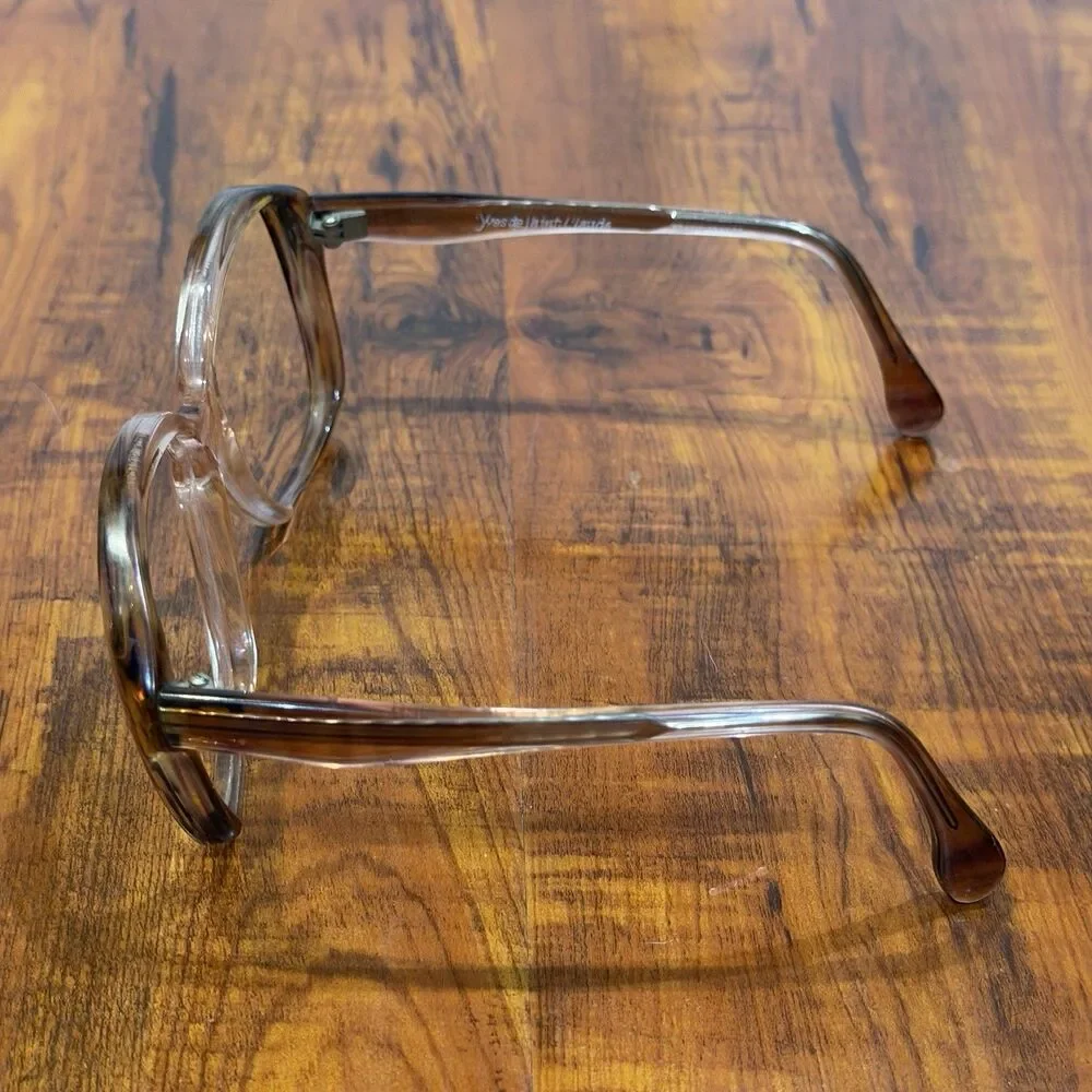 Rare Vintage Yves de Saint Claude 54-18 Brown Atlas Monaco Eyeglass Frames Only